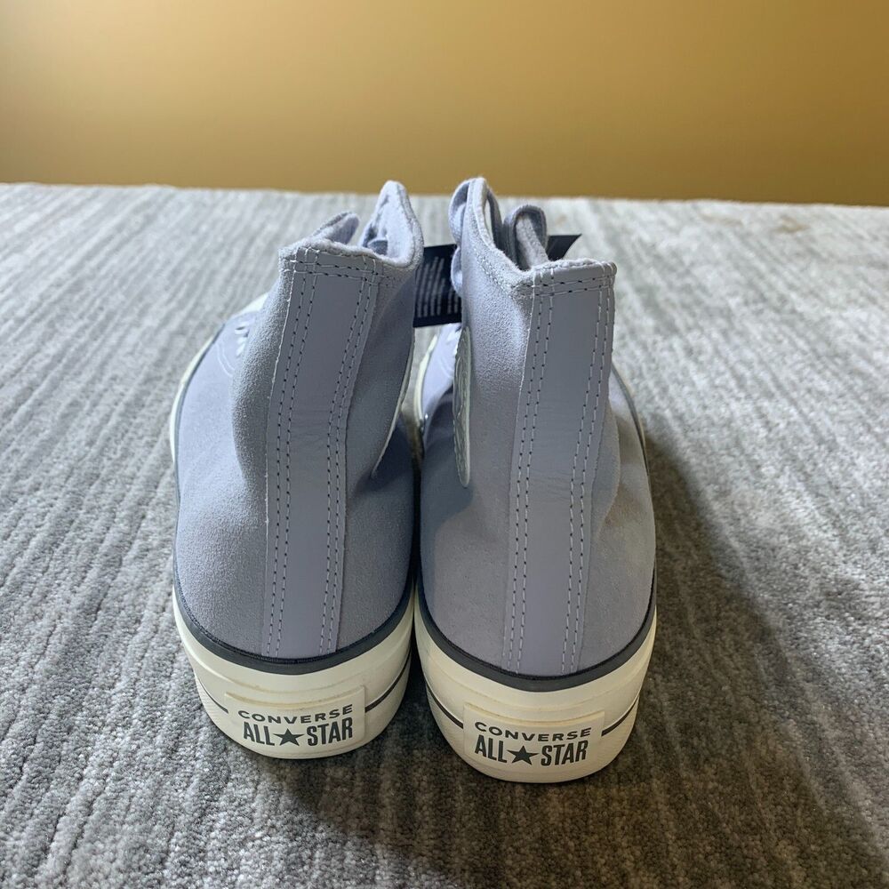 CONVERSE Chuck Taylor All Star Lift Platform Suede Grey A03251C Women Size 8.5 - Picture 2 of 8